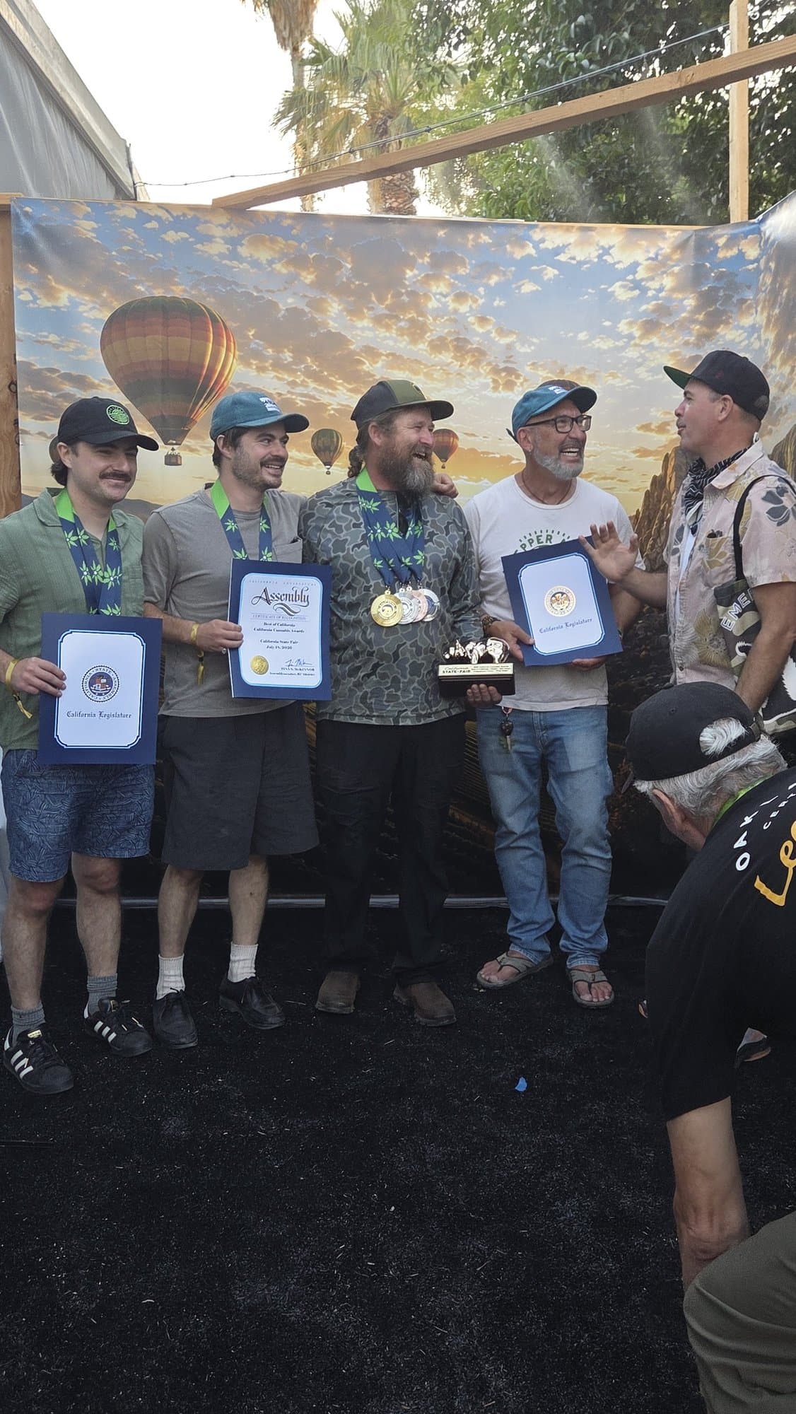 Greenshock team with the Golden Bear trophy
